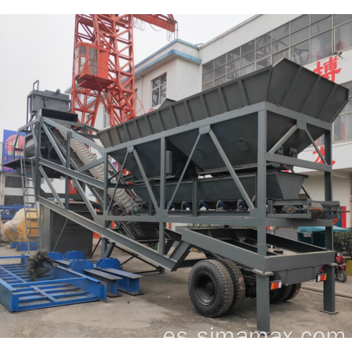 planta de mezcla preparada planta de hormigón móvil